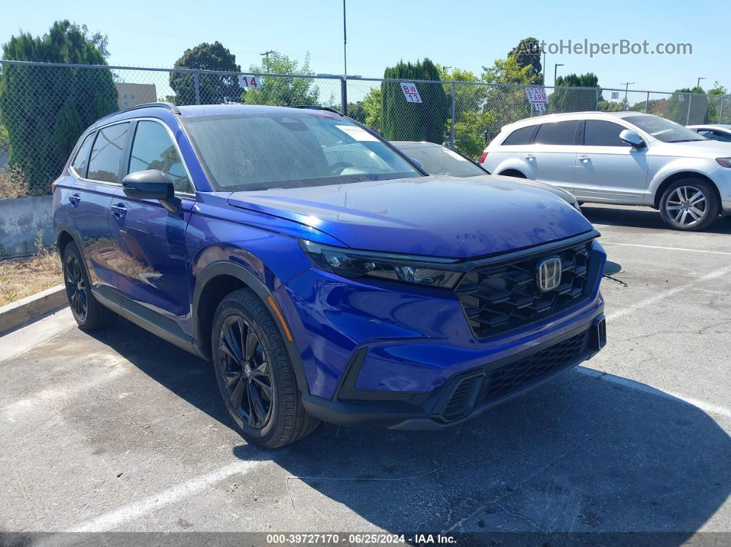 2023 Honda Cr-v Hybrid Sport Touring Blue vin: 7FARS6H95PE038315