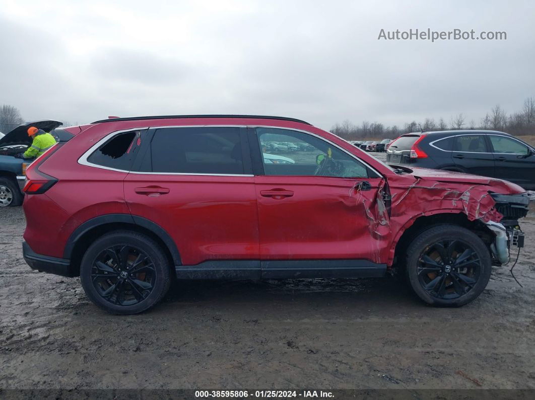 2023 Honda Cr-v Hybrid Sport Touring Red vin: 7FARS6H99PE000599