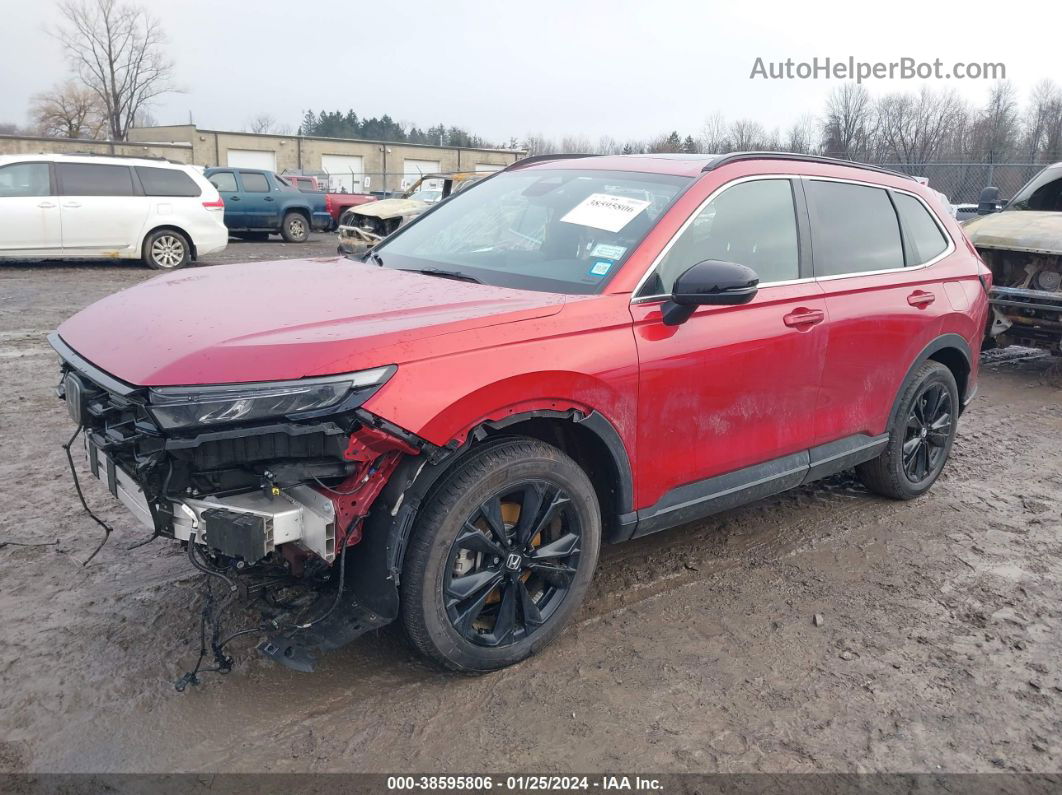 2023 Honda Cr-v Hybrid Sport Touring Red vin: 7FARS6H99PE000599