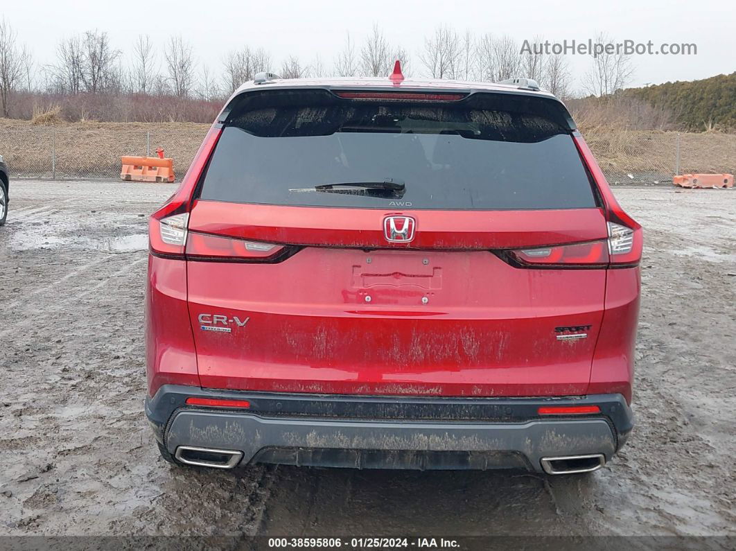 2023 Honda Cr-v Hybrid Sport Touring Red vin: 7FARS6H99PE000599