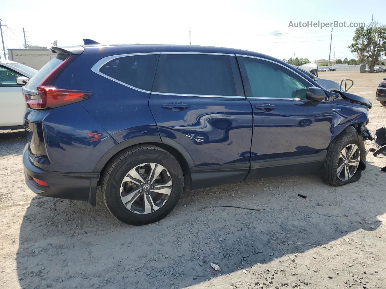 2020 Honda Cr-v Lx Blue vin: 7FART6H20LE008195