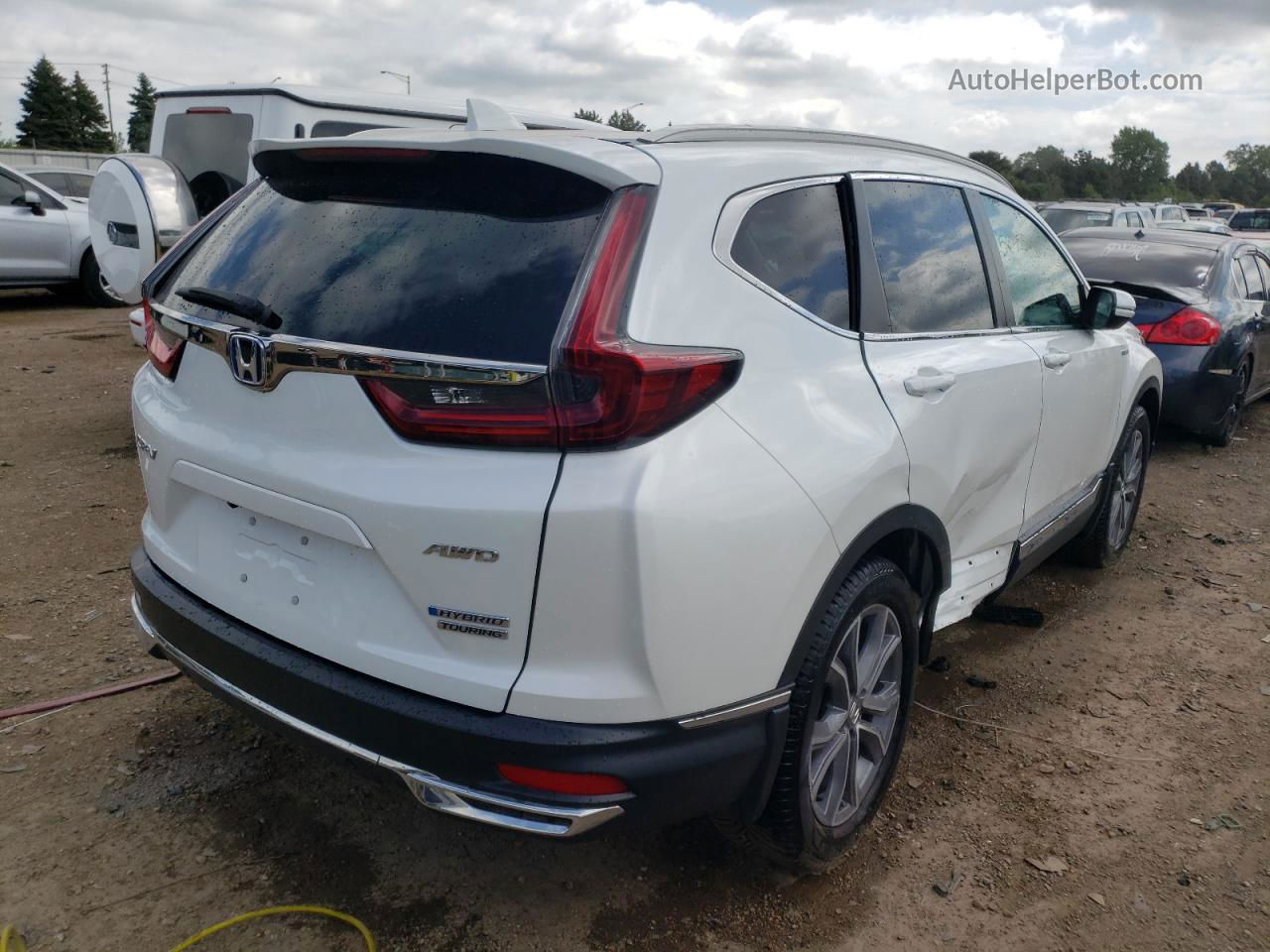 2020 Honda Cr-v Touring White vin: 7FART6H92LE001794