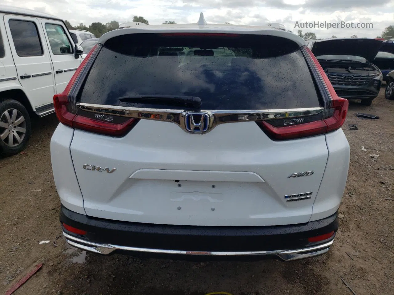 2020 Honda Cr-v Touring White vin: 7FART6H92LE001794