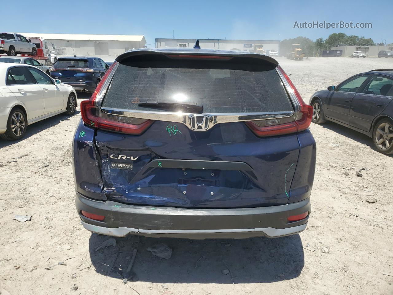 2020 Honda Cr-v Lx Blue vin: 7FARW1H27LE010715