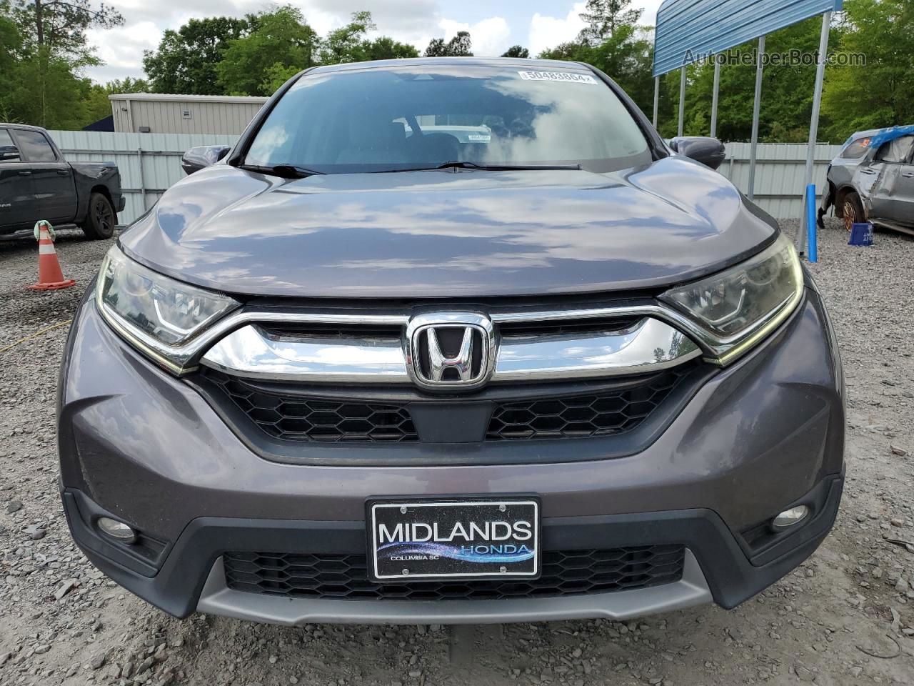 2017 Honda Cr-v Ex Gray vin: 7FARW1H50HE005552