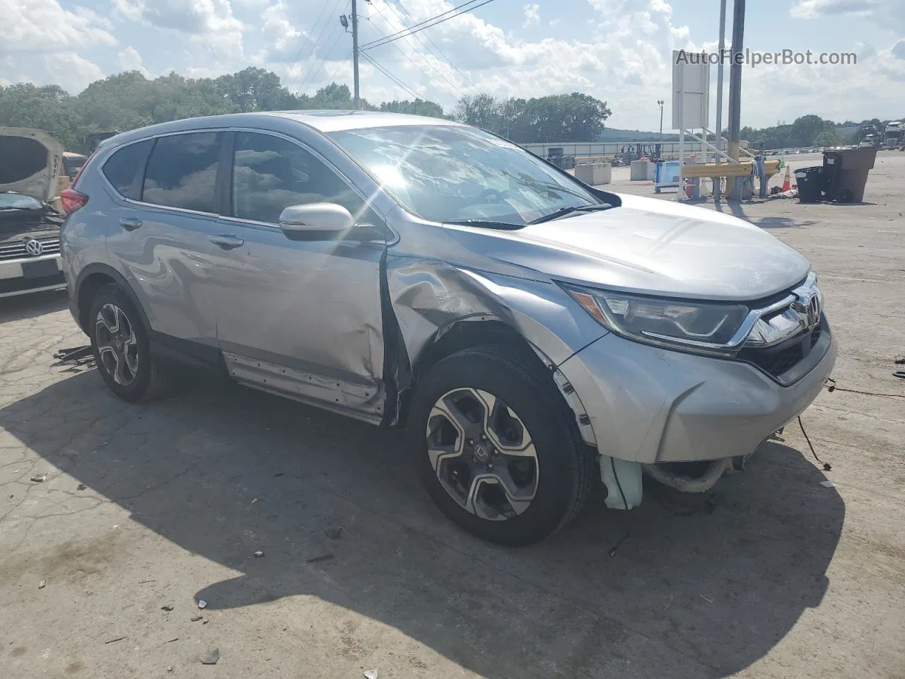 2018 Honda Cr-v Ex Silver vin: 7FARW1H50JE029033