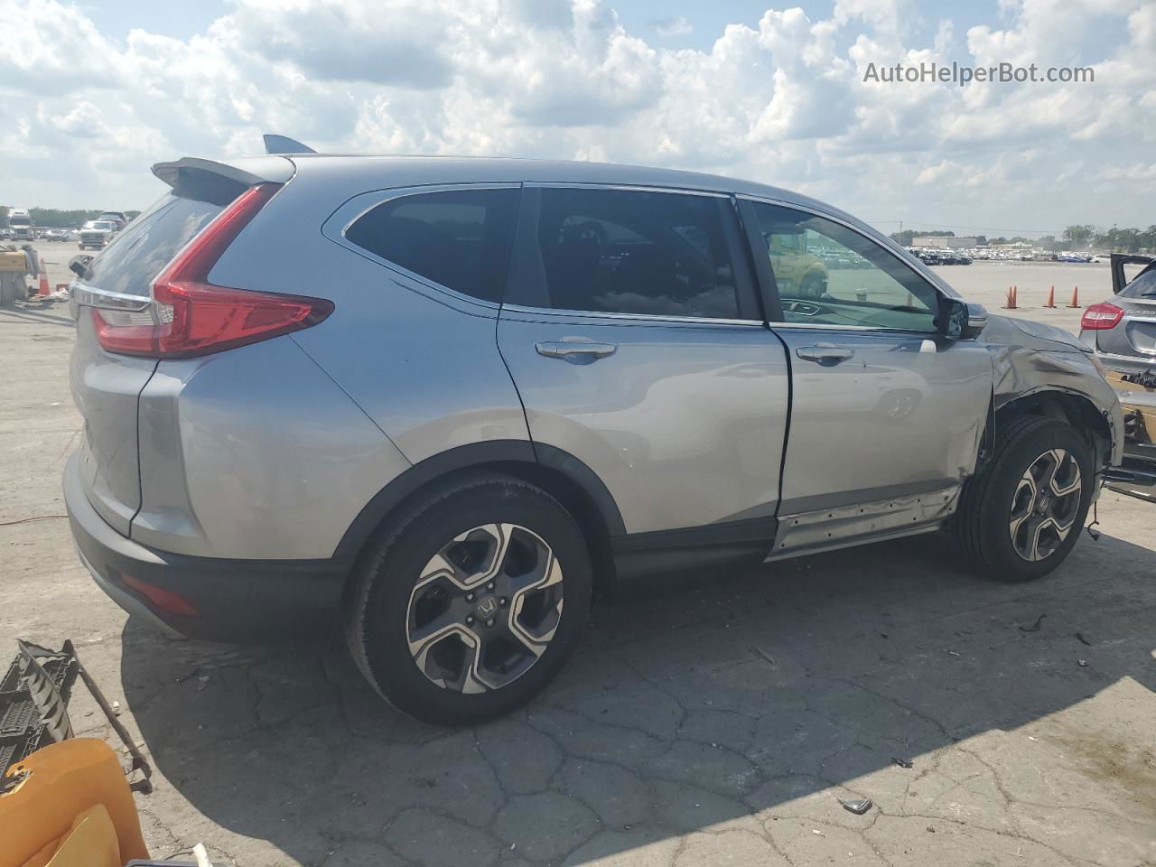 2018 Honda Cr-v Ex Silver vin: 7FARW1H50JE029033