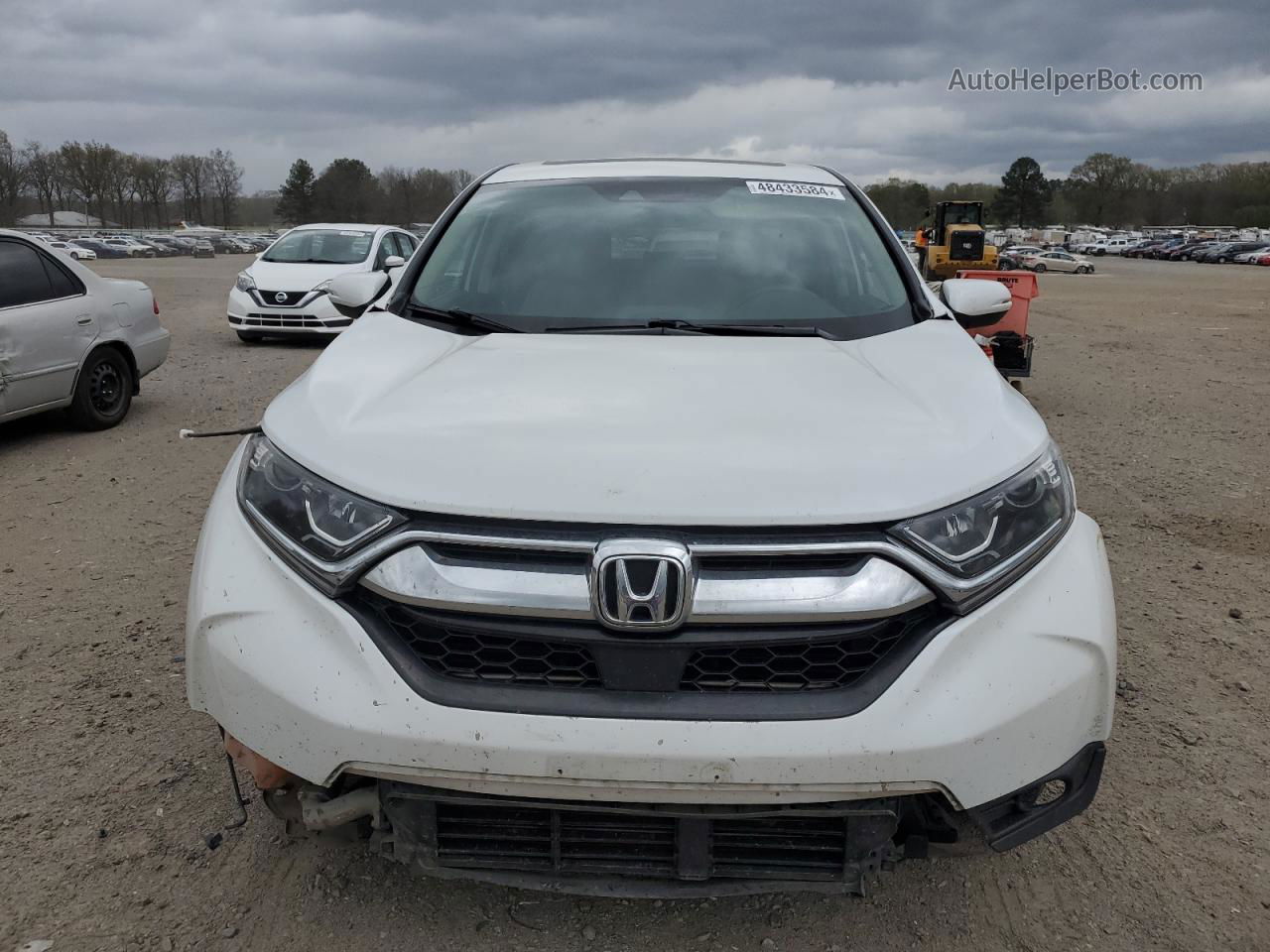 2019 Honda Cr-v Ex White vin: 7FARW1H50KE035478