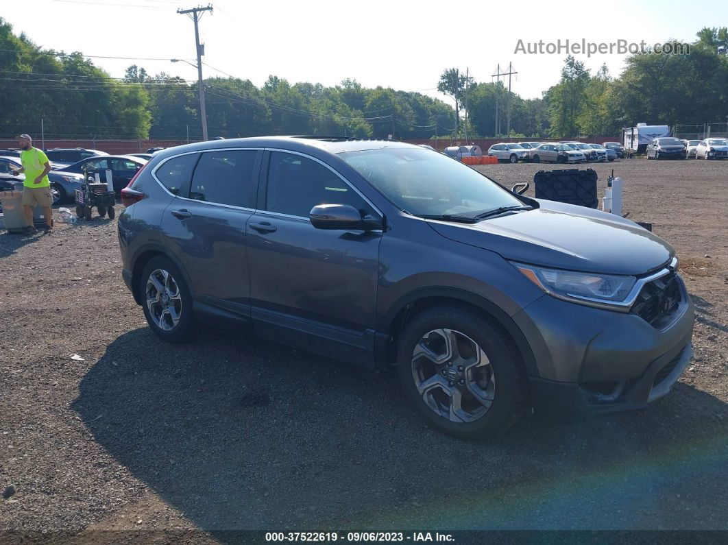 2018 Honda Cr-v Ex Gray vin: 7FARW1H51JE035634