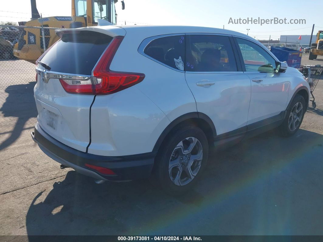 2019 Honda Cr-v Ex White vin: 7FARW1H51KE025252