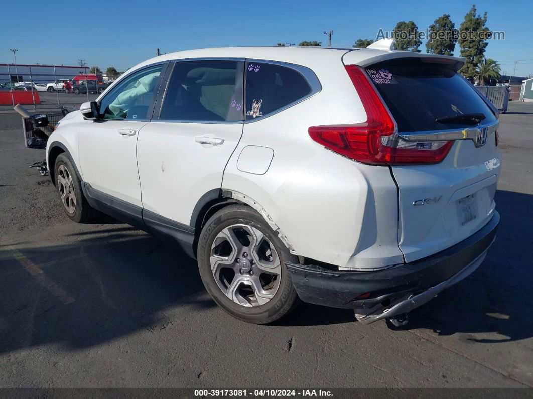 2019 Honda Cr-v Ex White vin: 7FARW1H51KE025252