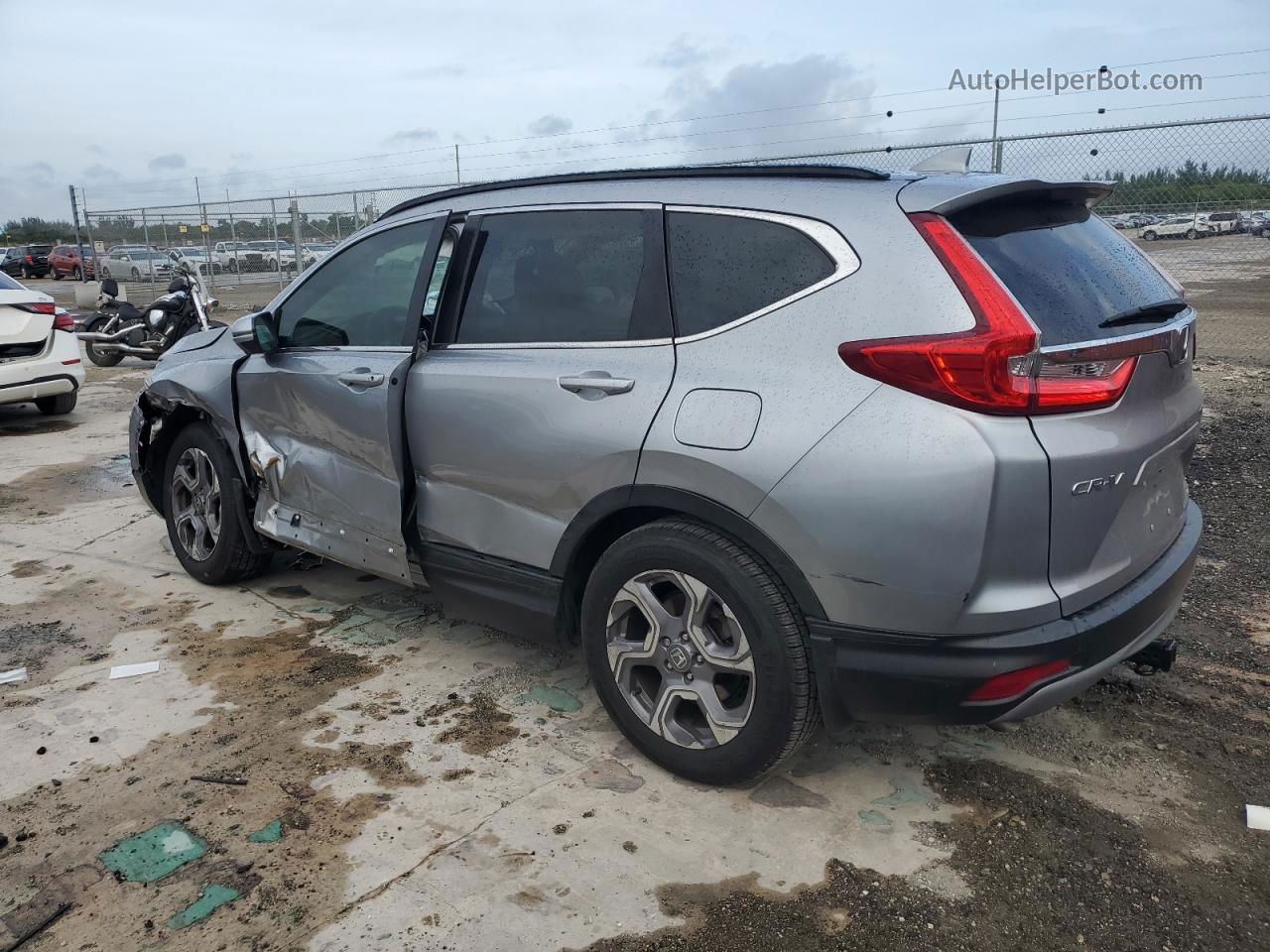 2019 Honda Cr-v Ex Silver vin: 7FARW1H51KE037661