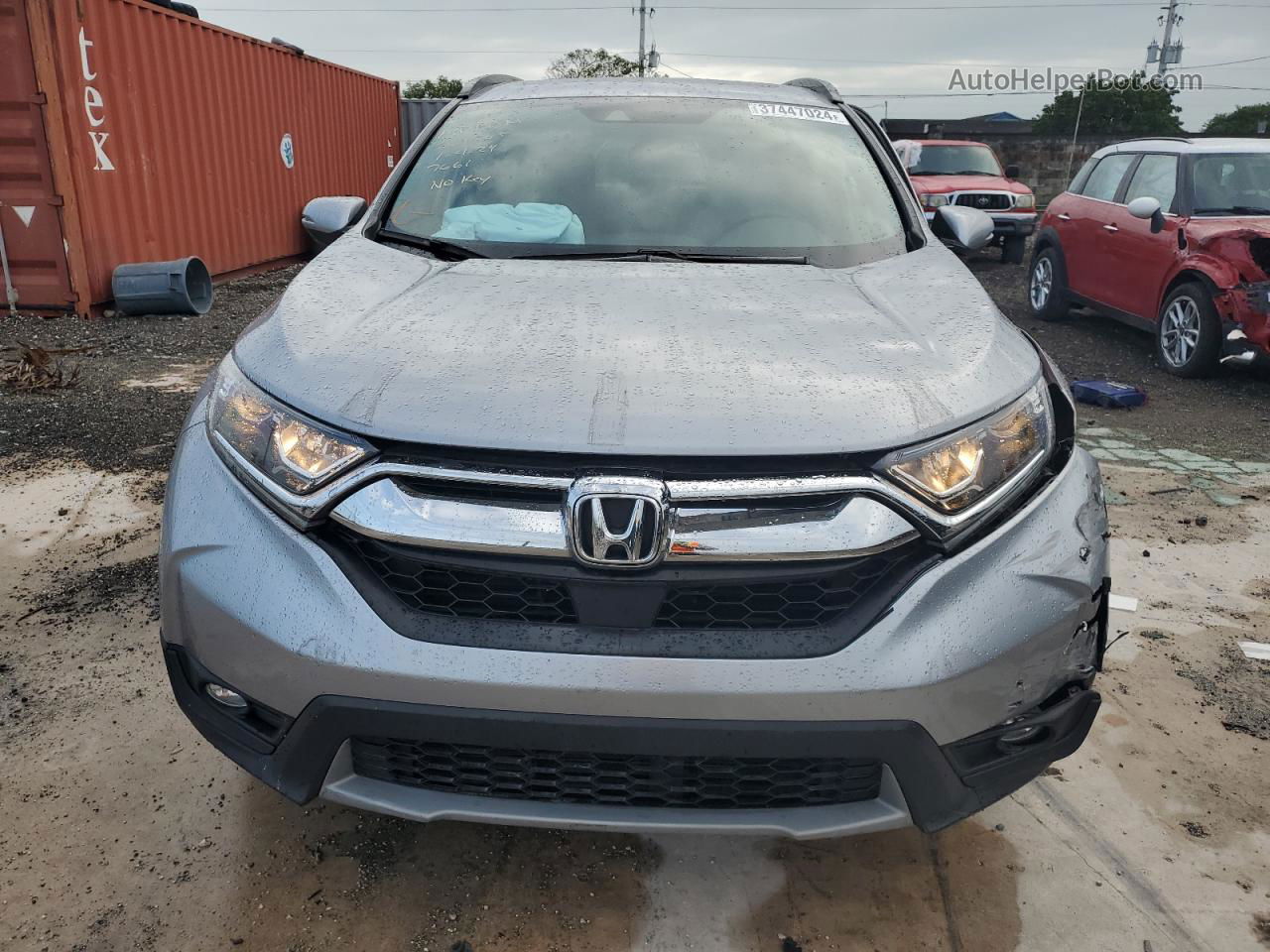 2019 Honda Cr-v Ex Silver vin: 7FARW1H51KE037661