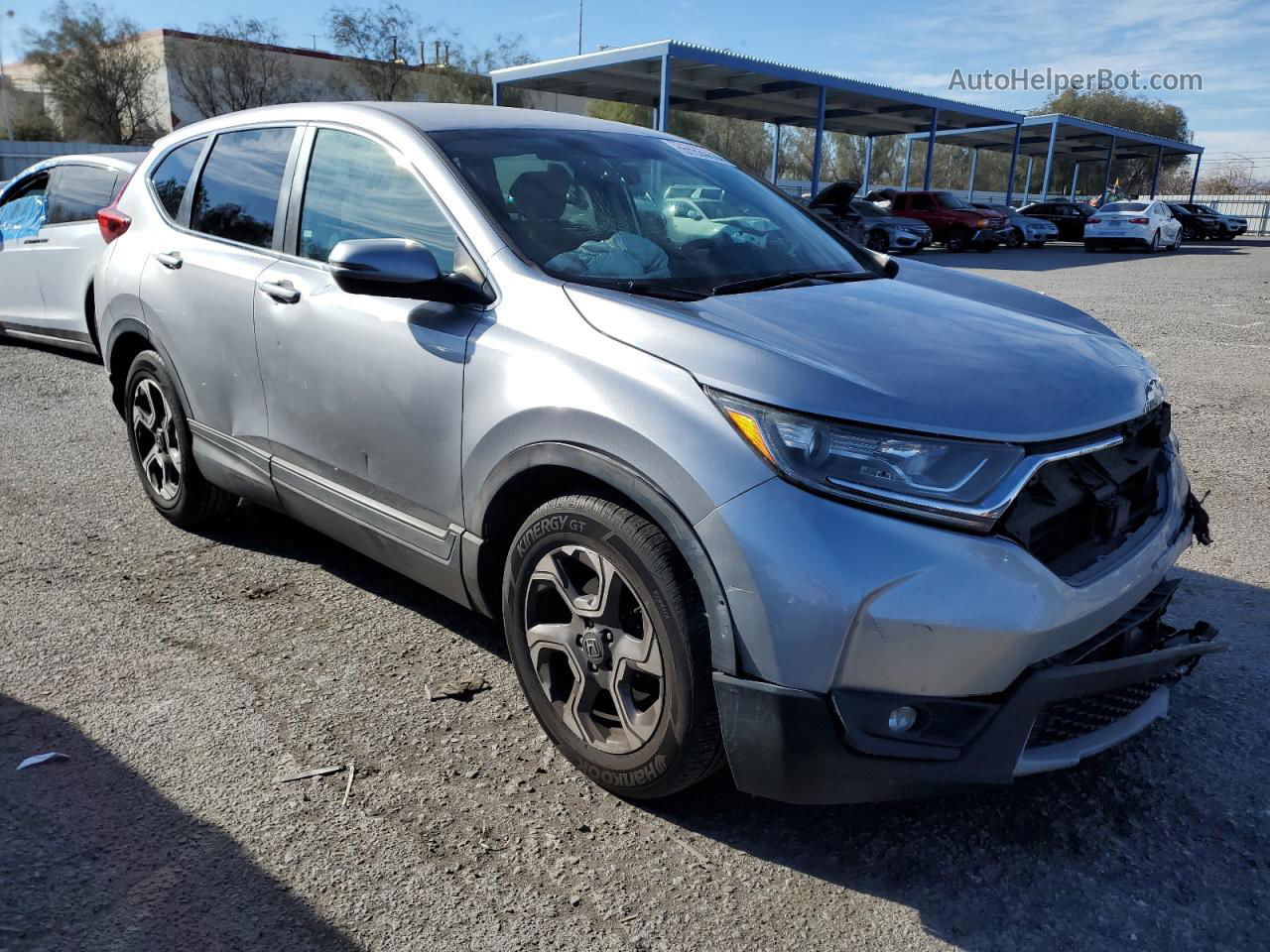 2017 Honda Cr-v Ex Silver vin: 7FARW1H52HE021364