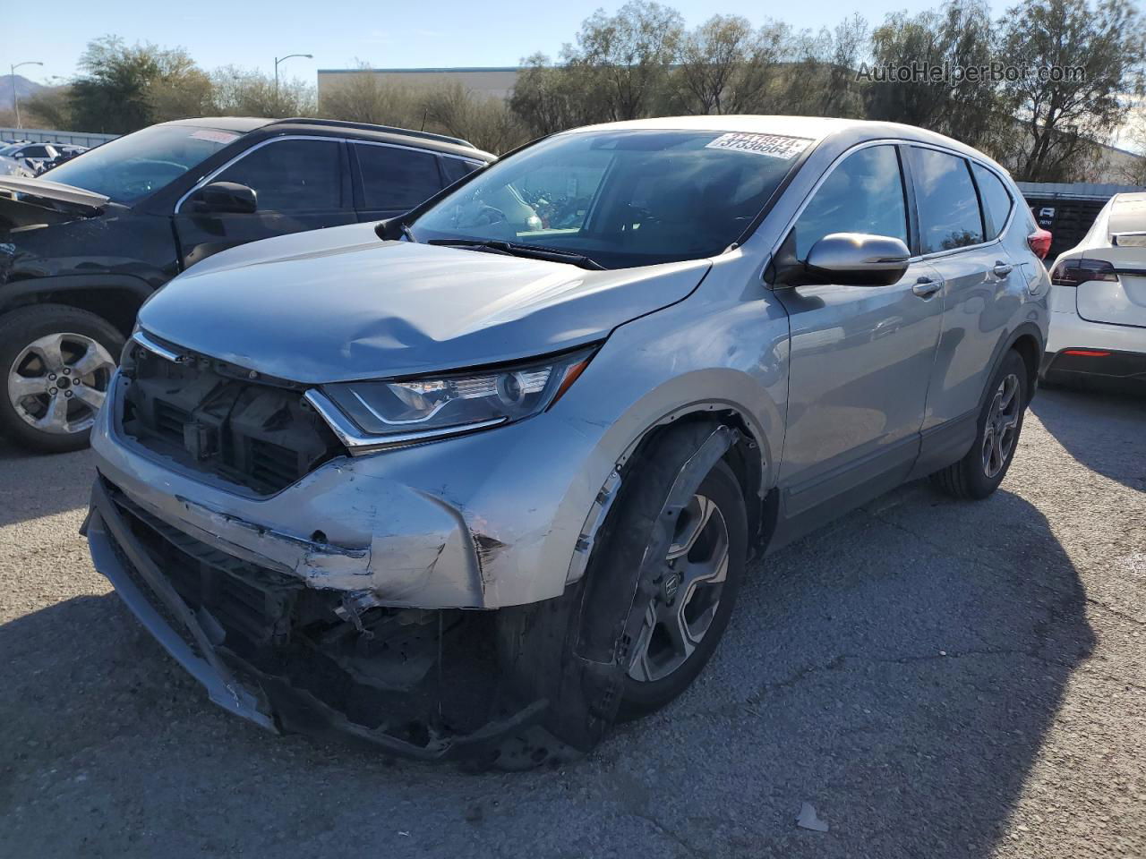 2017 Honda Cr-v Ex Silver vin: 7FARW1H52HE021364