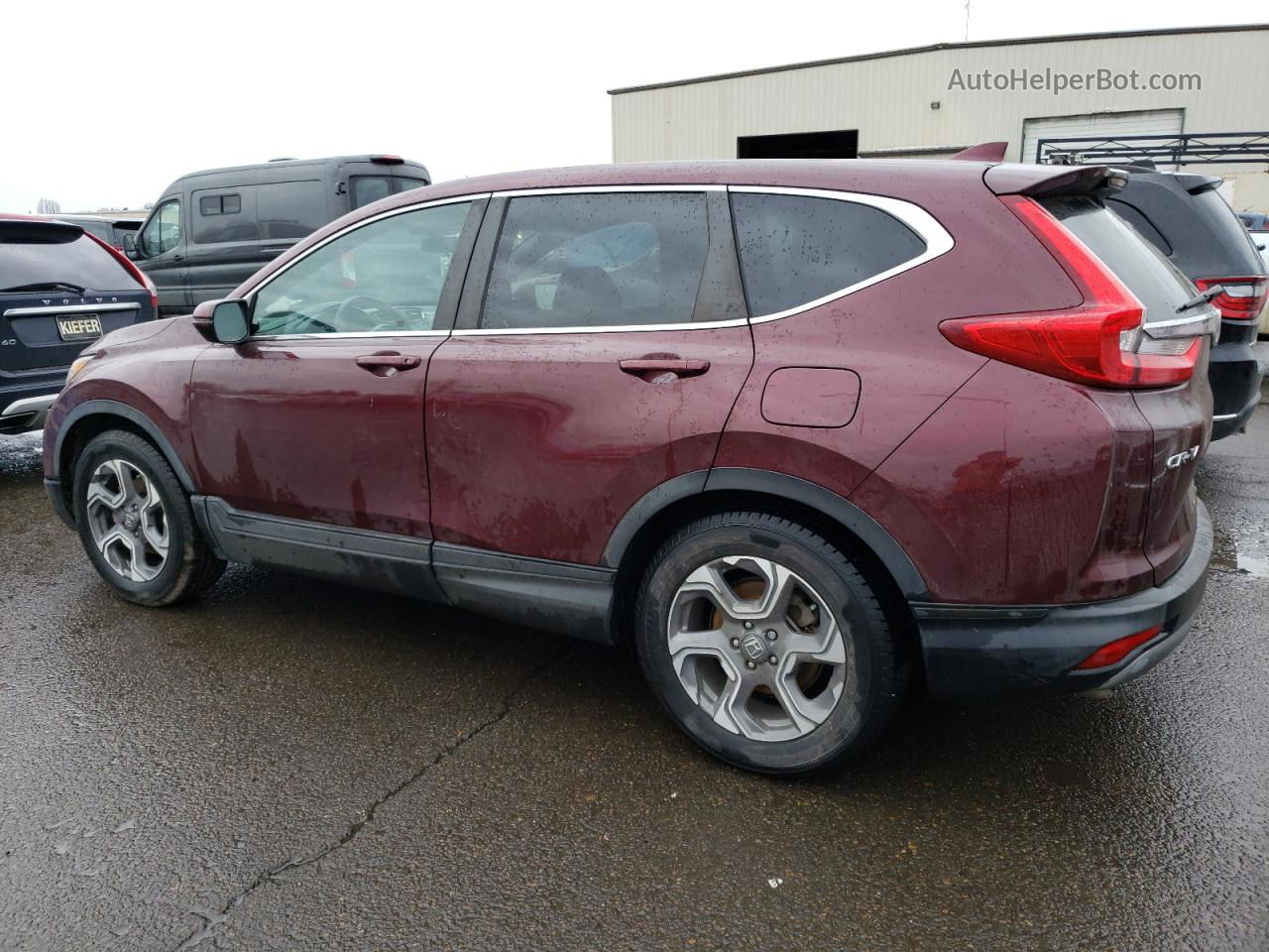 2017 Honda Cr-v Ex Burgundy vin: 7FARW1H52HE036401