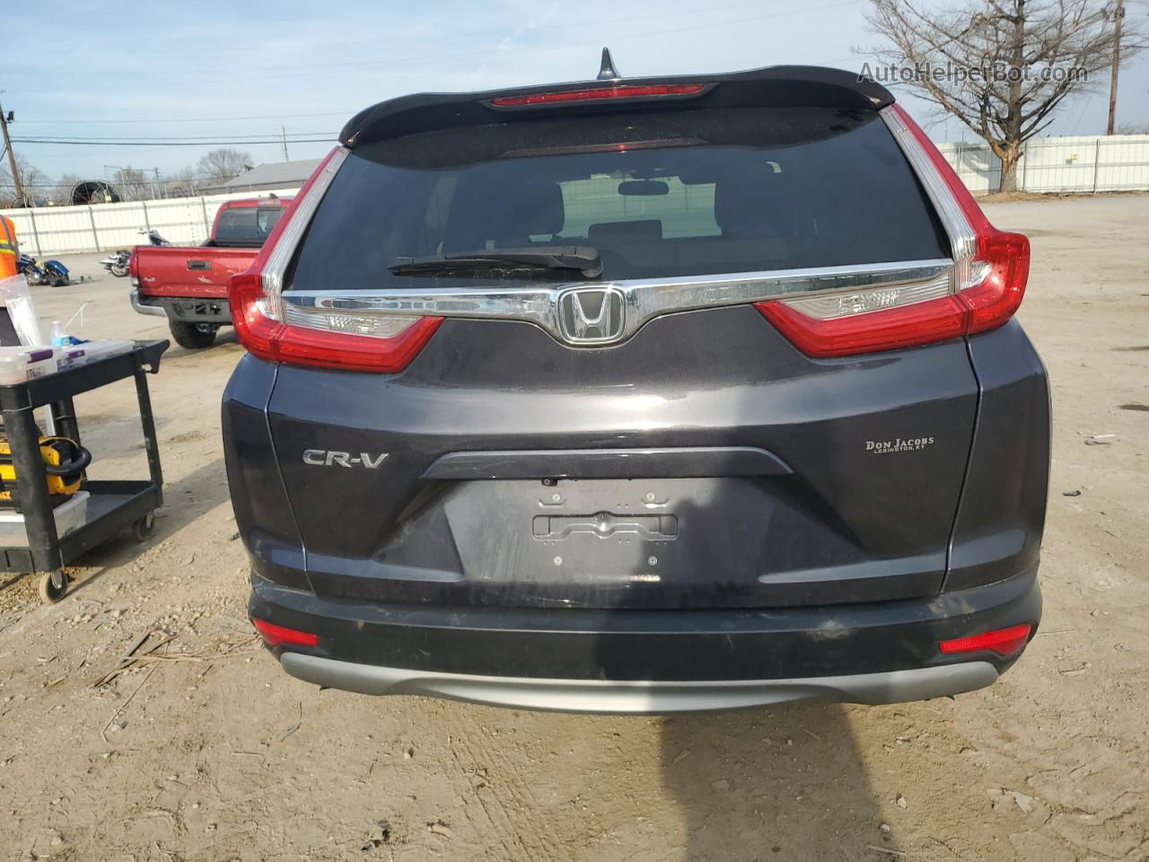 2018 Honda Cr-v Ex Gray vin: 7FARW1H52JE010306