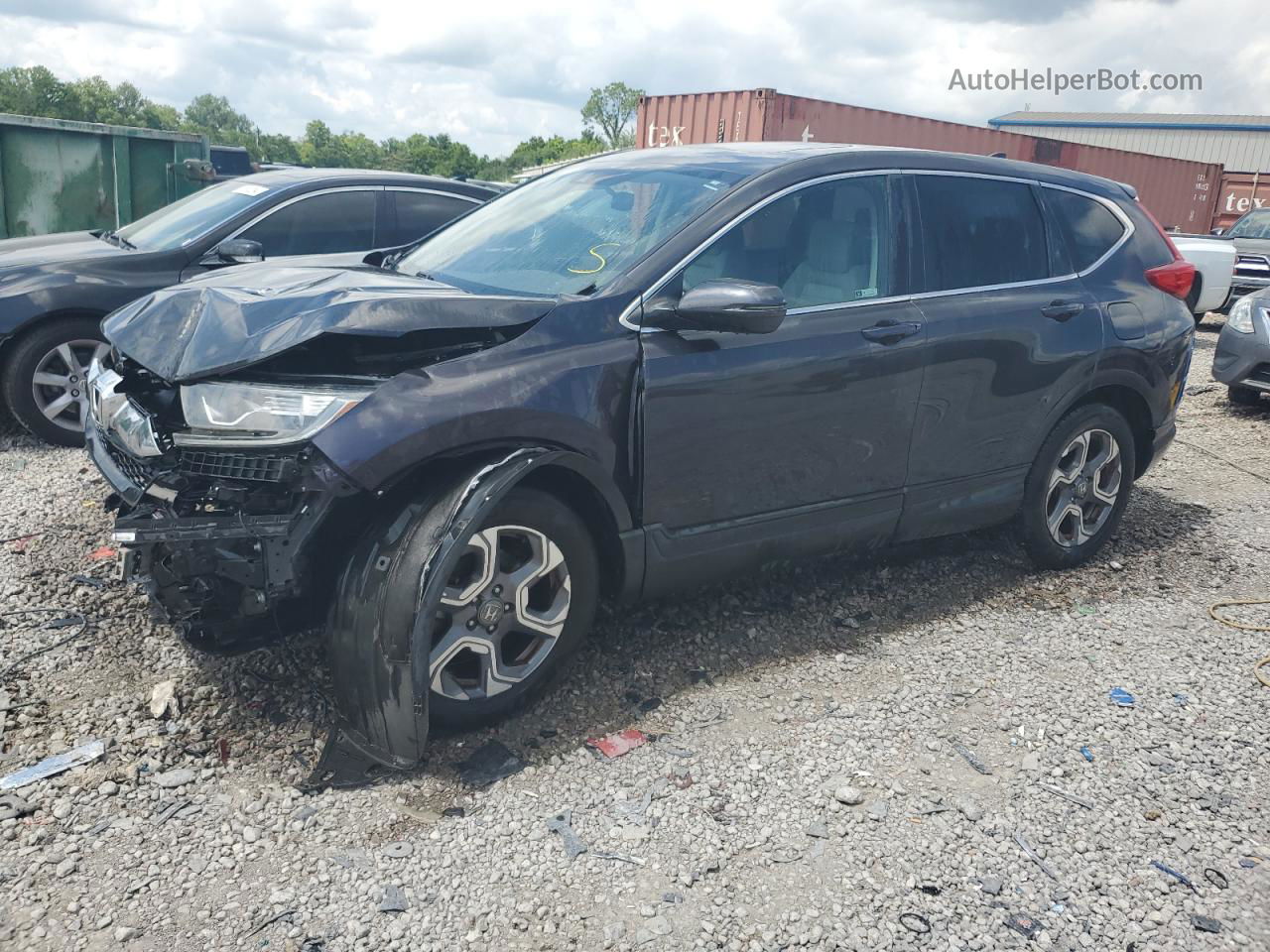 2018 Honda Cr-v Ex Charcoal vin: 7FARW1H52JE033794