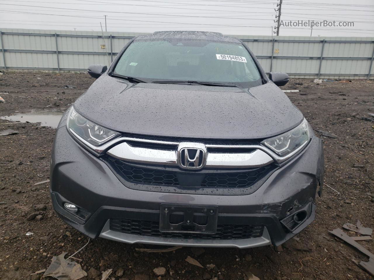 2018 Honda Cr-v Ex Gray vin: 7FARW1H52JE040390