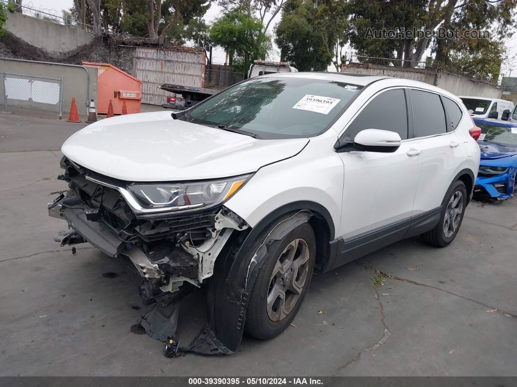 2019 Honda Cr-v Ex White vin: 7FARW1H53KE039329