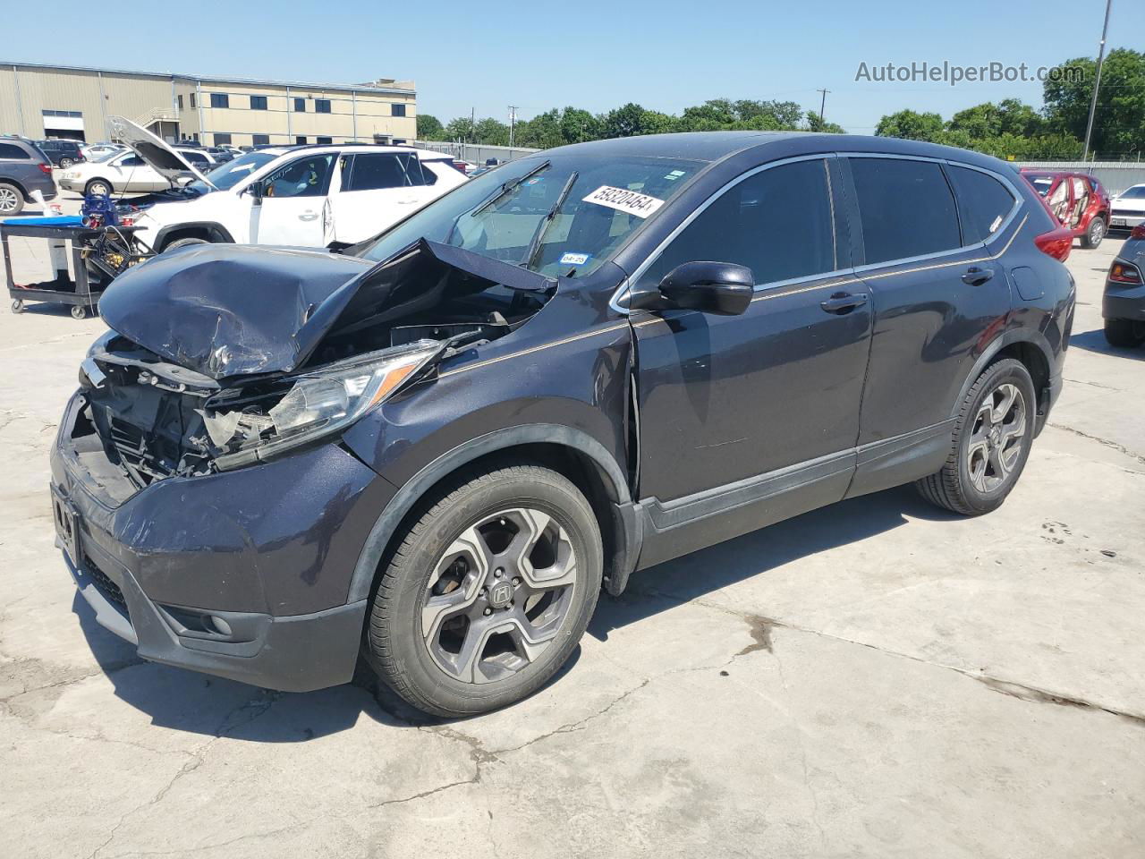 2017 Honda Cr-v Ex Gray vin: 7FARW1H54HE041437