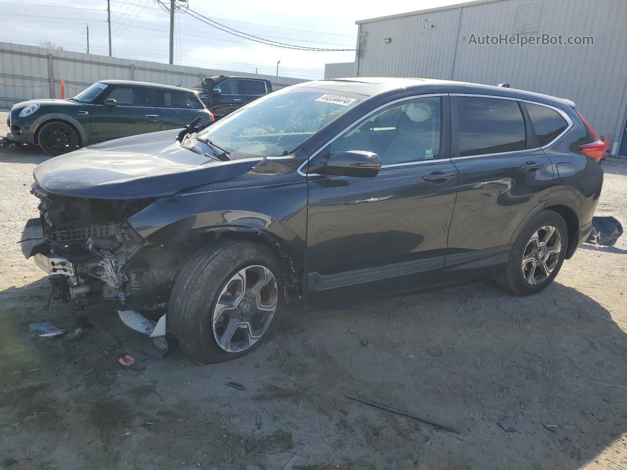 2018 Honda Cr-v Ex Gray vin: 7FARW1H54JE005544