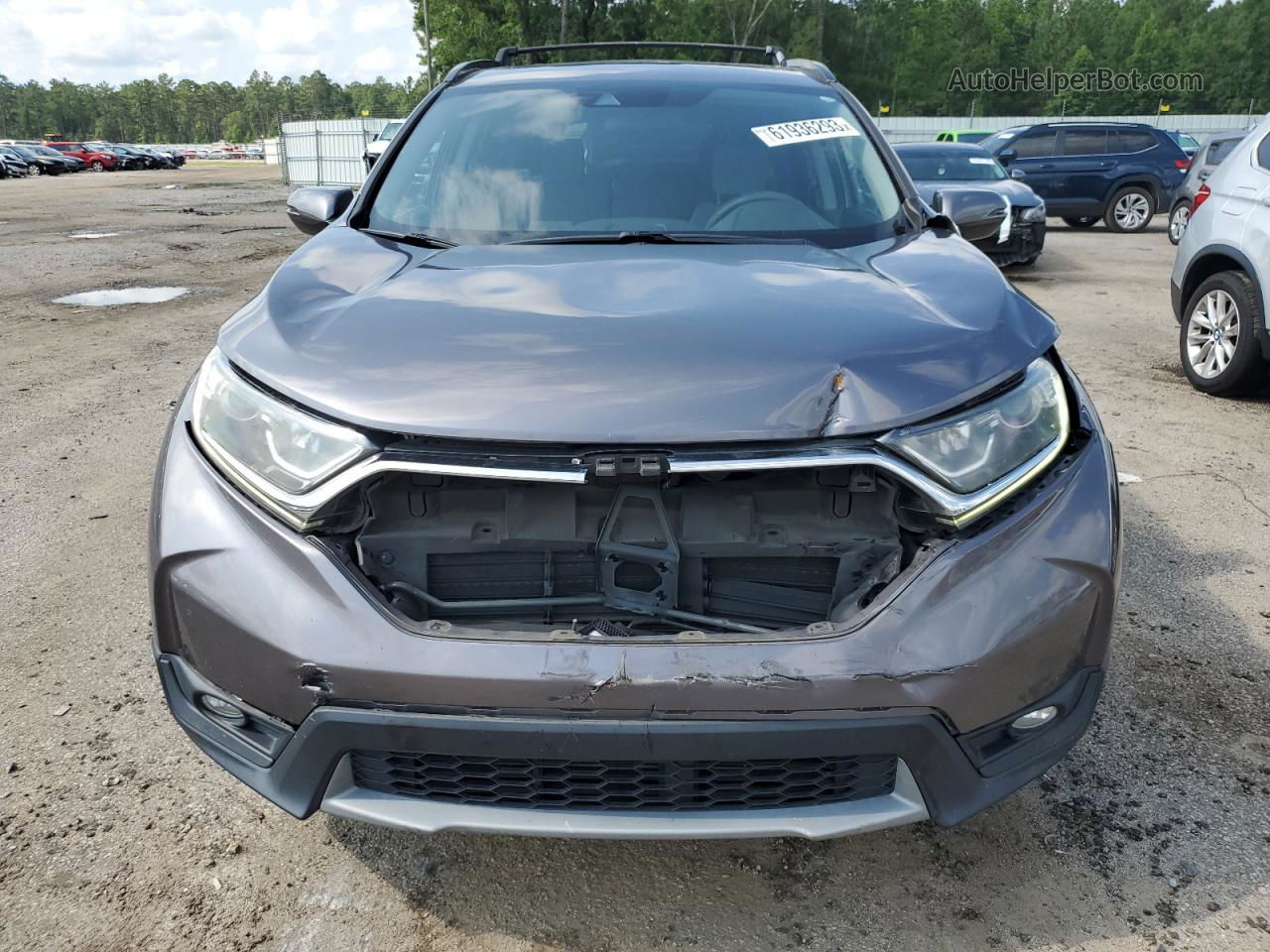 2018 Honda Cr-v Ex Gray vin: 7FARW1H54JE006614