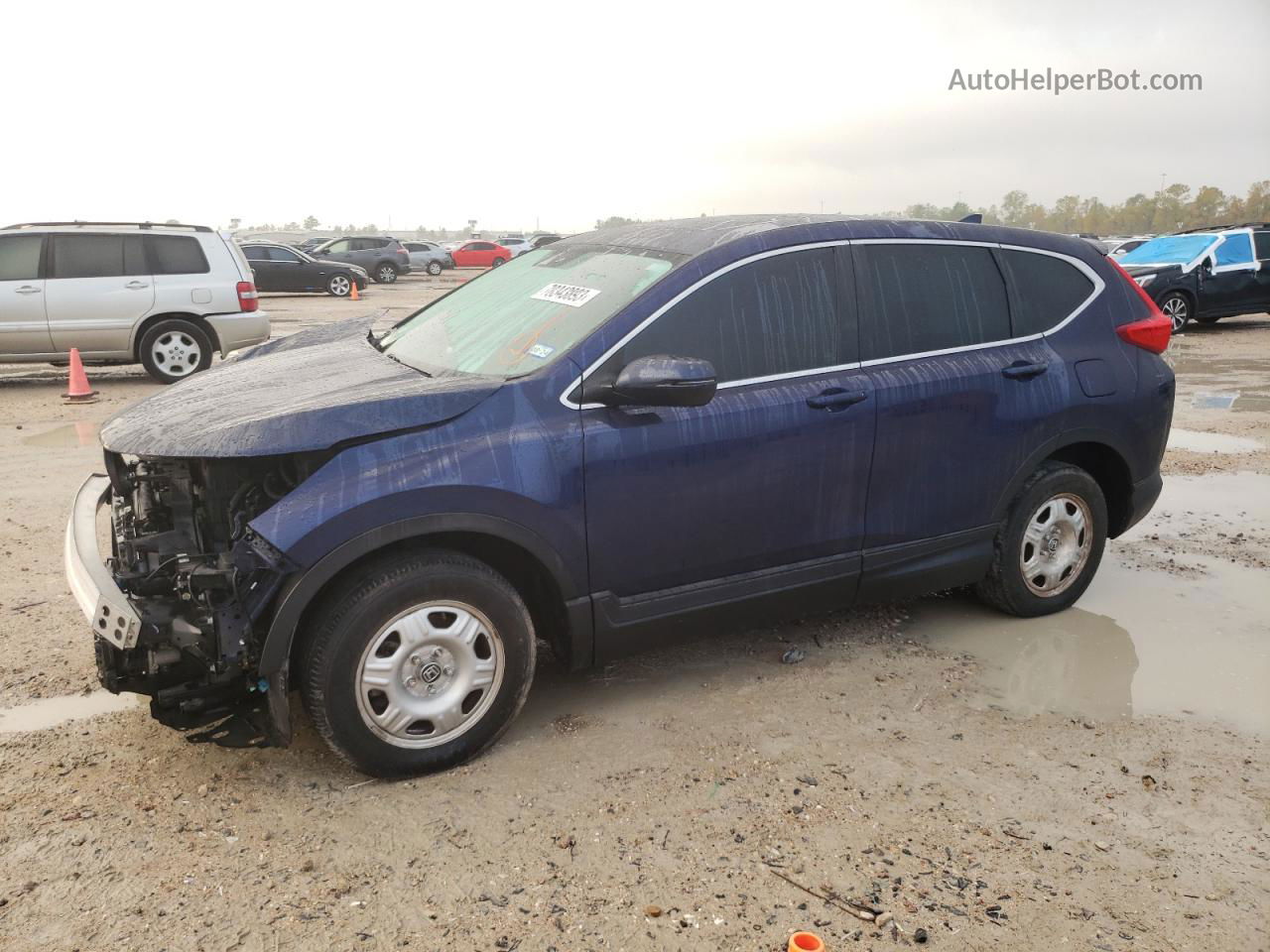 2018 Honda Cr-v Ex Blue vin: 7FARW1H54JE038852