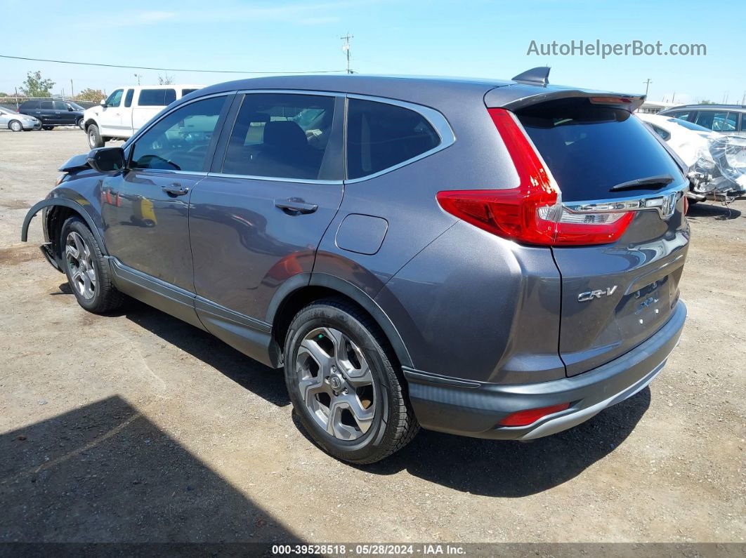 2018 Honda Cr-v Ex Gray vin: 7FARW1H54JE048491