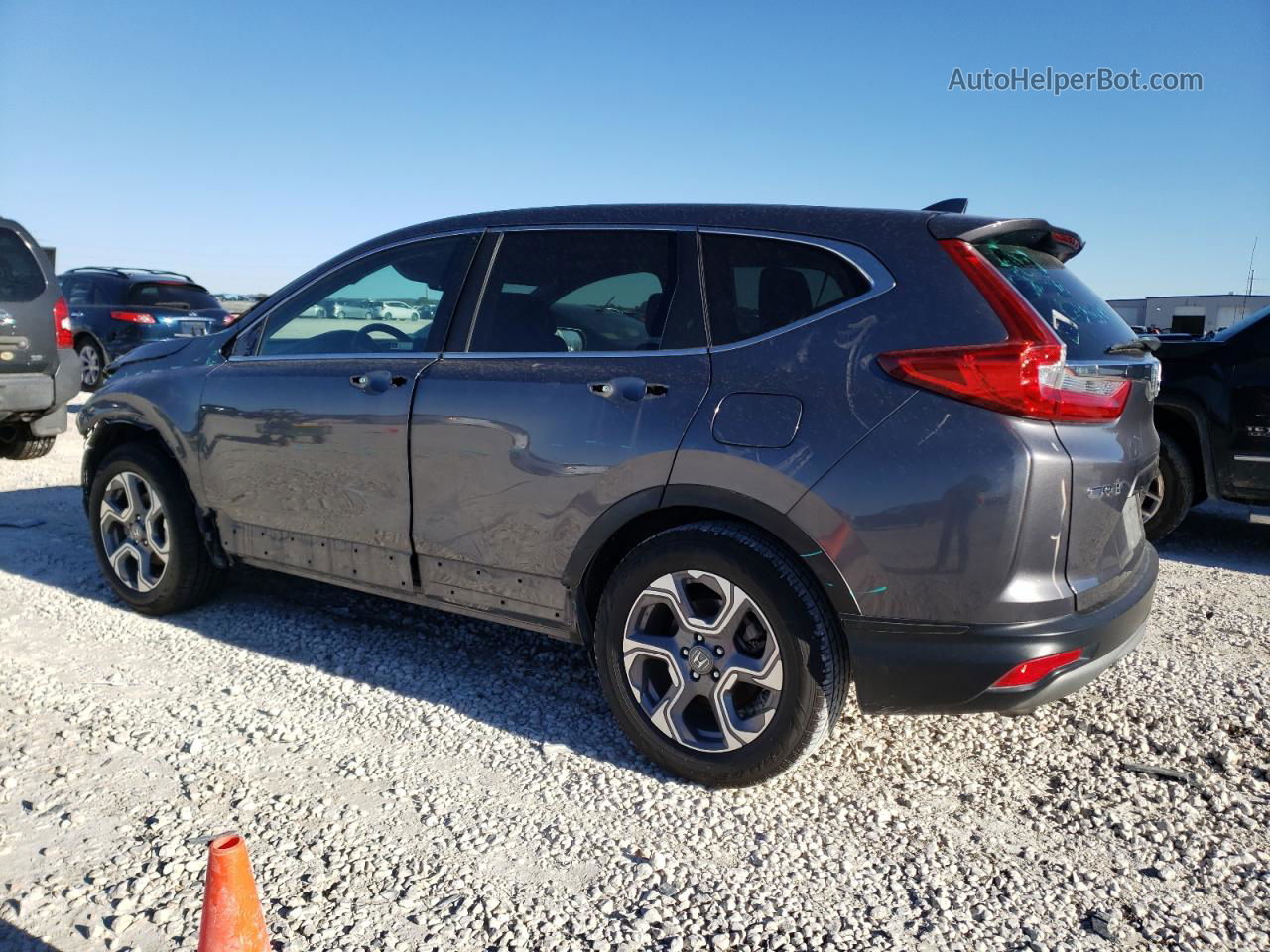 2019 Honda Cr-v Ex Gray vin: 7FARW1H54KE037167