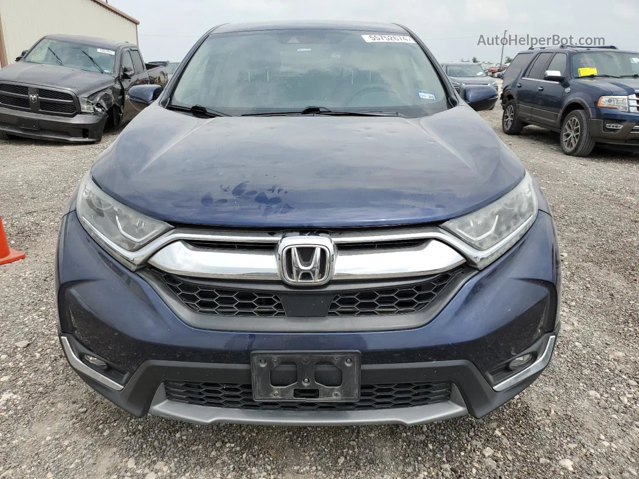 2017 Honda Cr-v Ex Blue vin: 7FARW1H55HE039065