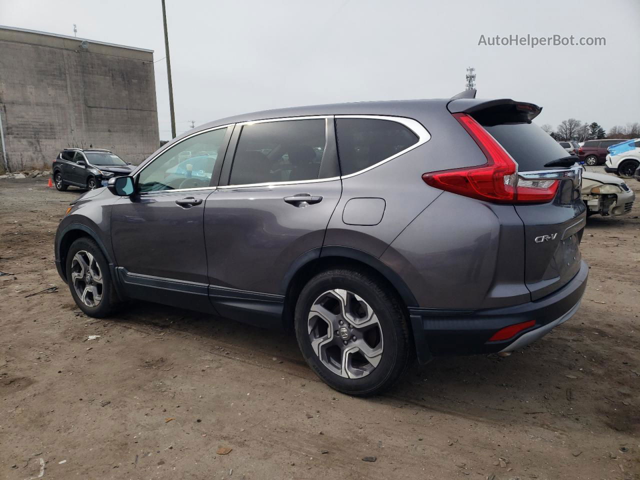 2018 Honda Cr-v Ex Gray vin: 7FARW1H55JE039153