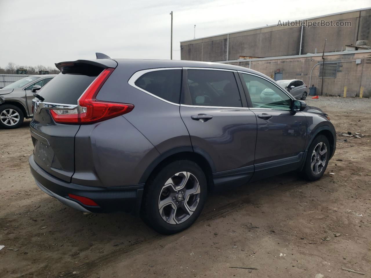 2018 Honda Cr-v Ex Gray vin: 7FARW1H55JE039153