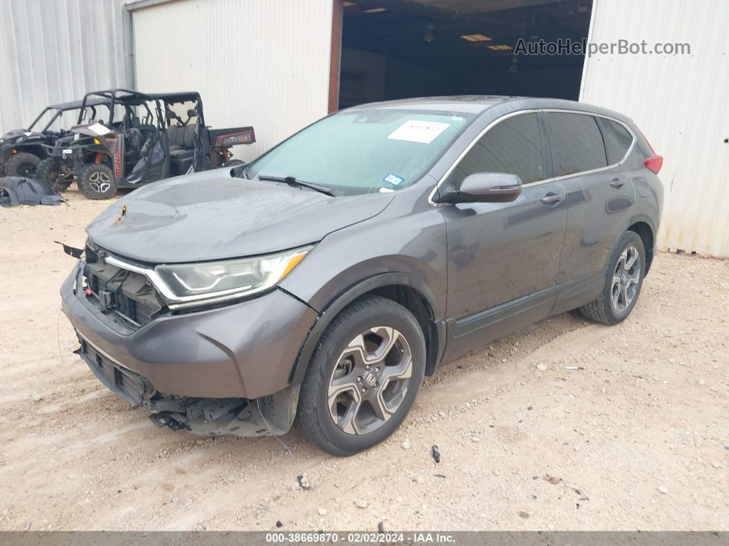 2017 Honda Cr-v Ex Gray vin: 7FARW1H56HE010321