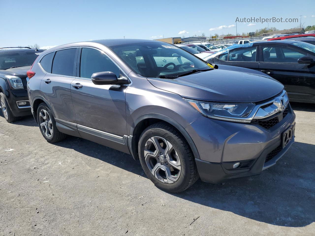 2018 Honda Cr-v Ex Gray vin: 7FARW1H56JE008784