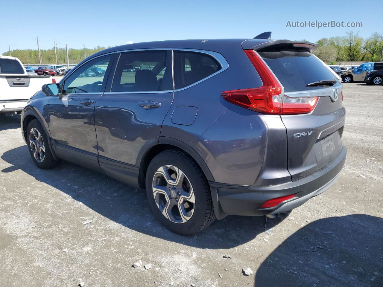 2018 Honda Cr-v Ex Gray vin: 7FARW1H56JE008784