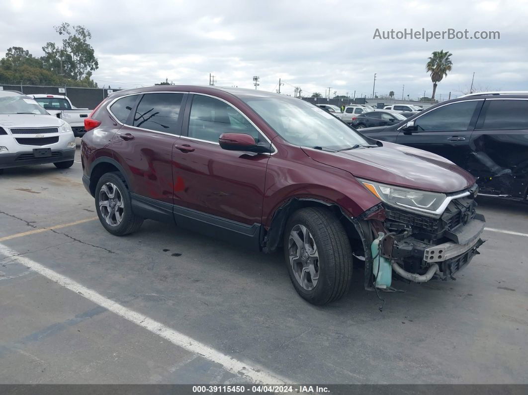 2018 Honda Cr-v Ex Бордовый vin: 7FARW1H56JE014777