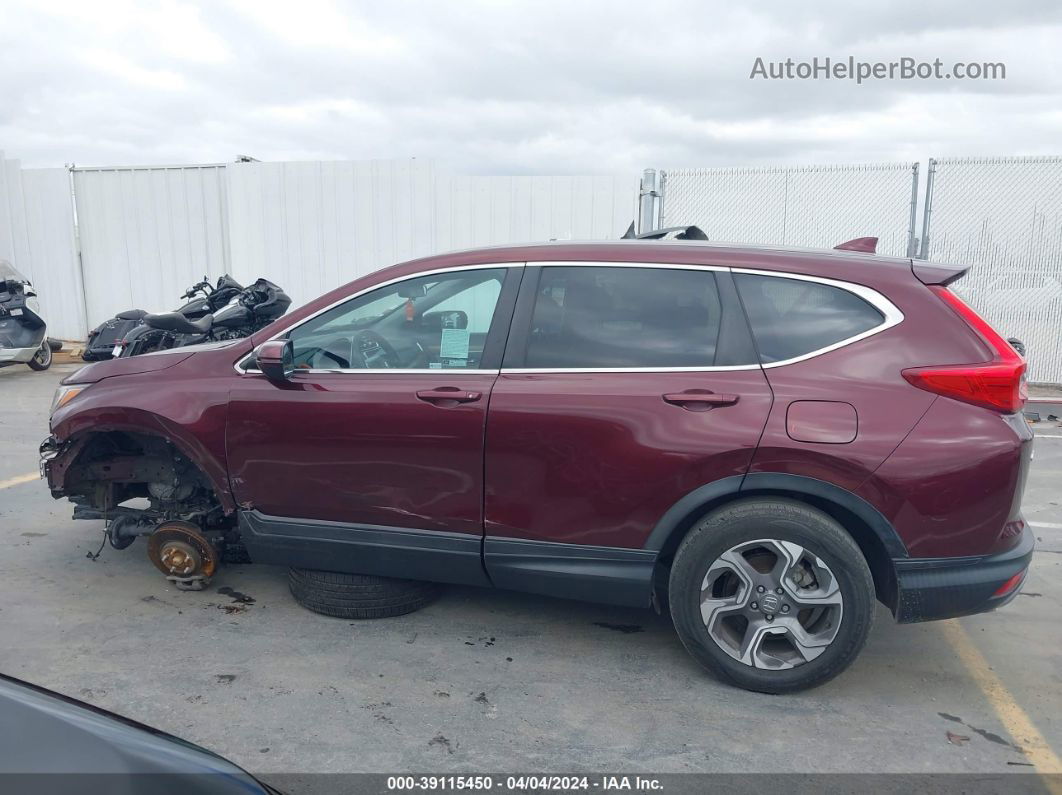 2018 Honda Cr-v Ex Burgundy vin: 7FARW1H56JE014777