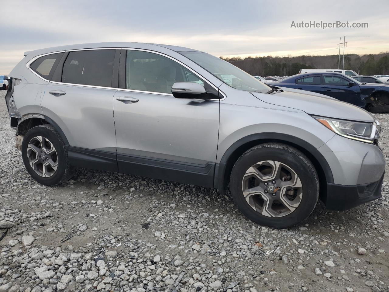 2018 Honda Cr-v Ex Gray vin: 7FARW1H56JE017128