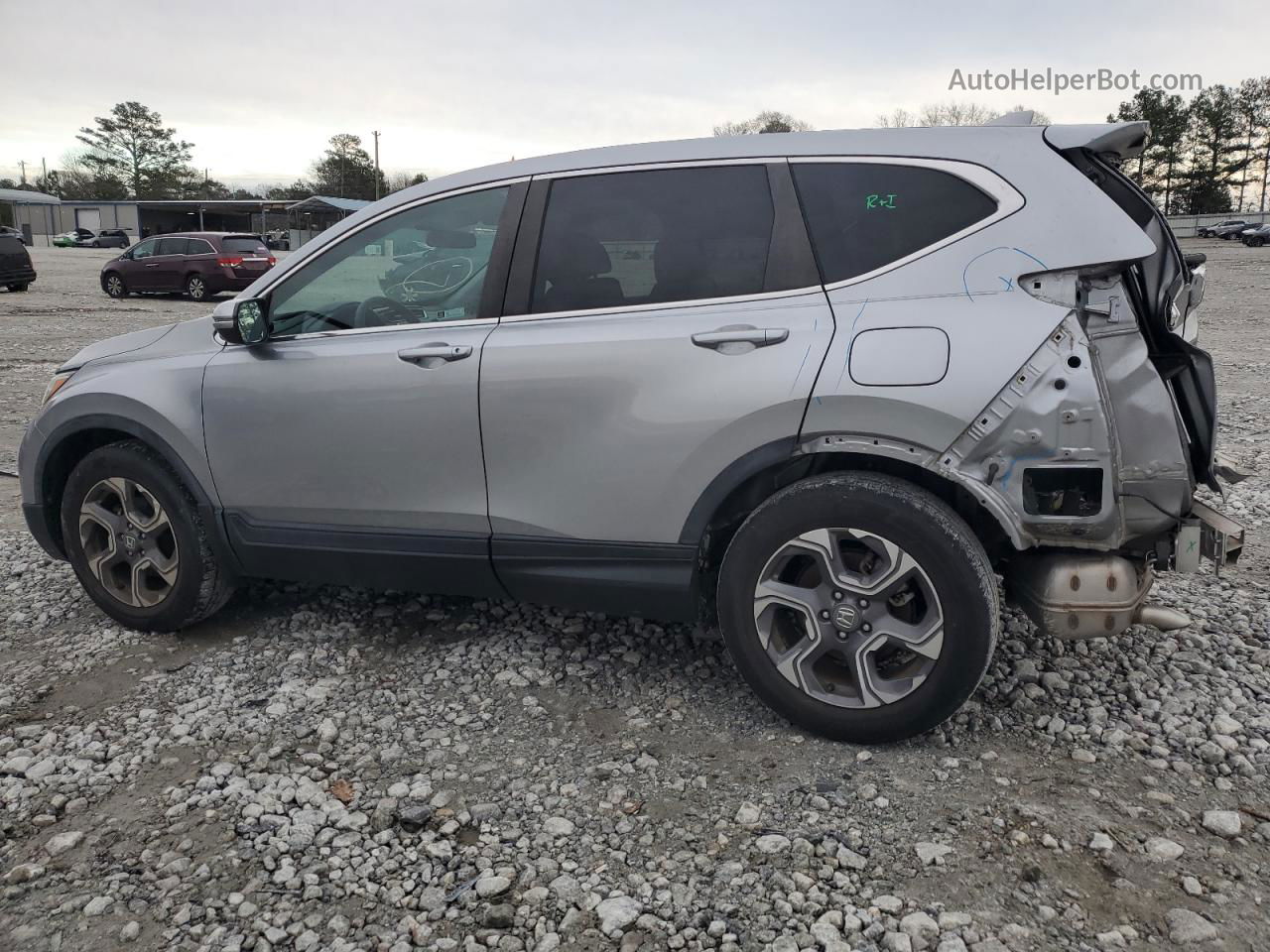 2018 Honda Cr-v Ex Gray vin: 7FARW1H56JE017128