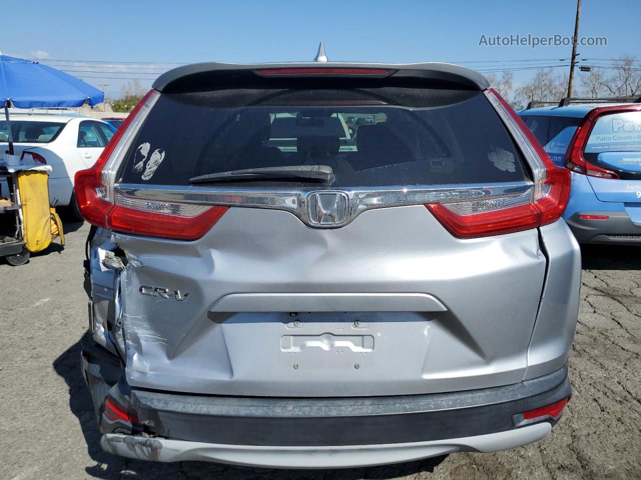 2017 Honda Cr-v Ex Silver vin: 7FARW1H57HE027175