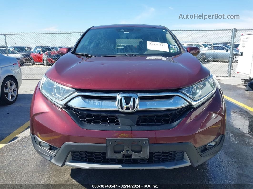 2017 Honda Cr-v Ex Burgundy vin: 7FARW1H57HE028827