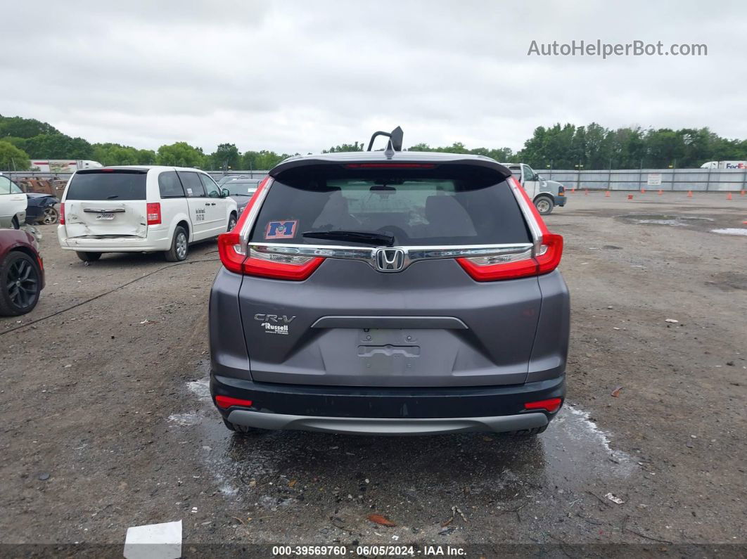 2018 Honda Cr-v Ex Gray vin: 7FARW1H57JE013640