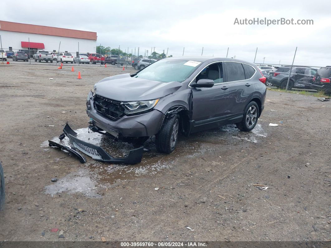 2018 Honda Cr-v Ex Gray vin: 7FARW1H57JE013640