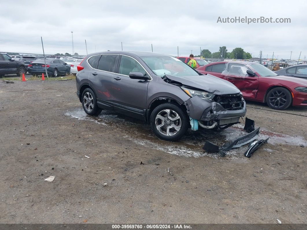 2018 Honda Cr-v Ex Gray vin: 7FARW1H57JE013640