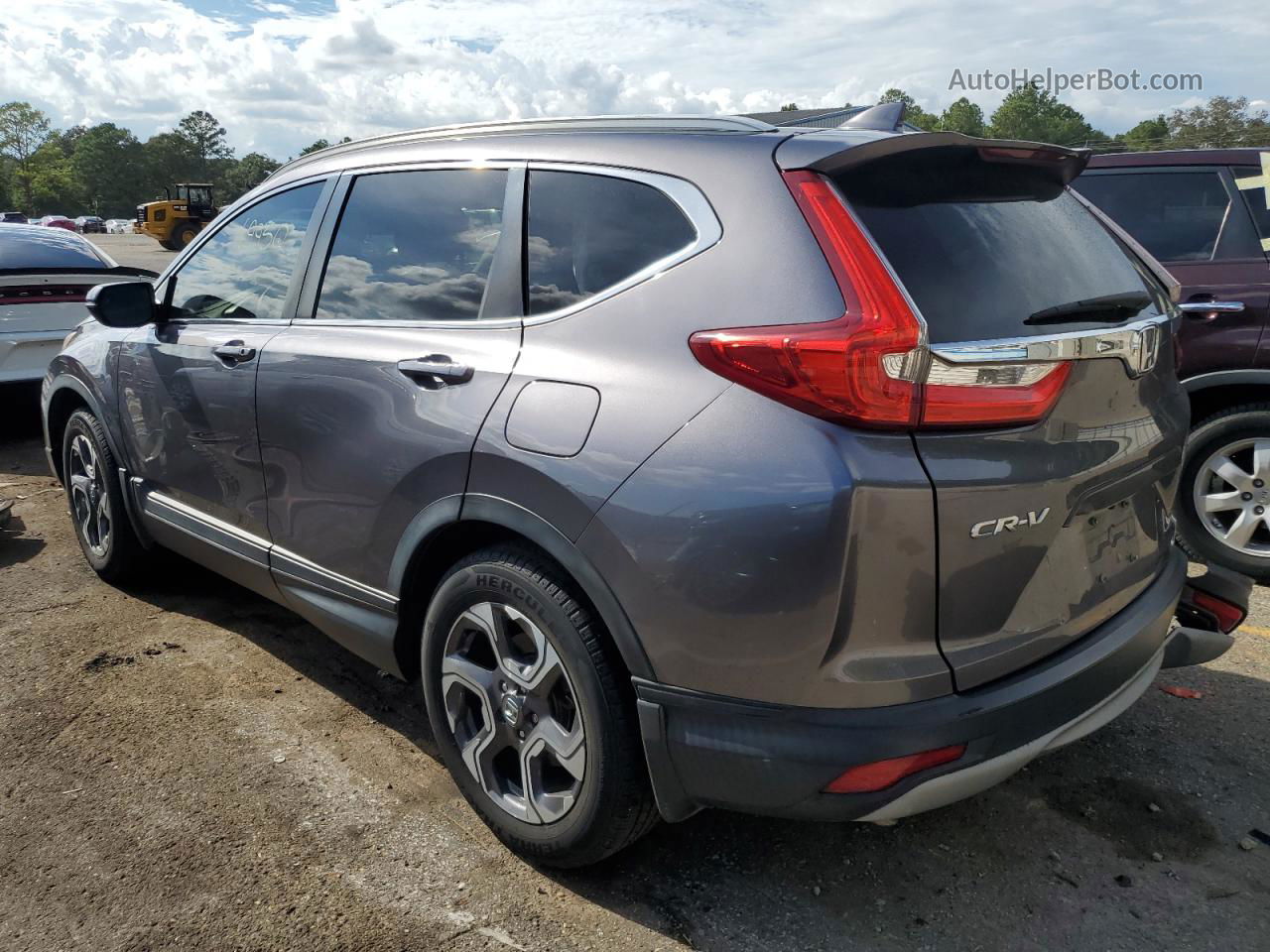 2018 Honda Cr-v Ex Gray vin: 7FARW1H57JE026050