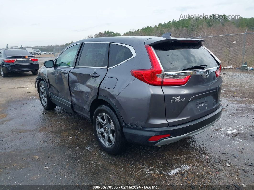 2018 Honda Cr-v Ex Gray vin: 7FARW1H57JE046637