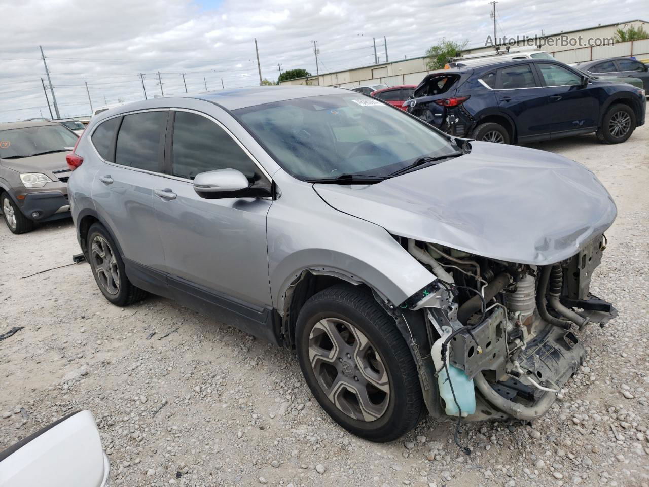 2019 Honda Cr-v Ex Silver vin: 7FARW1H57KE039429