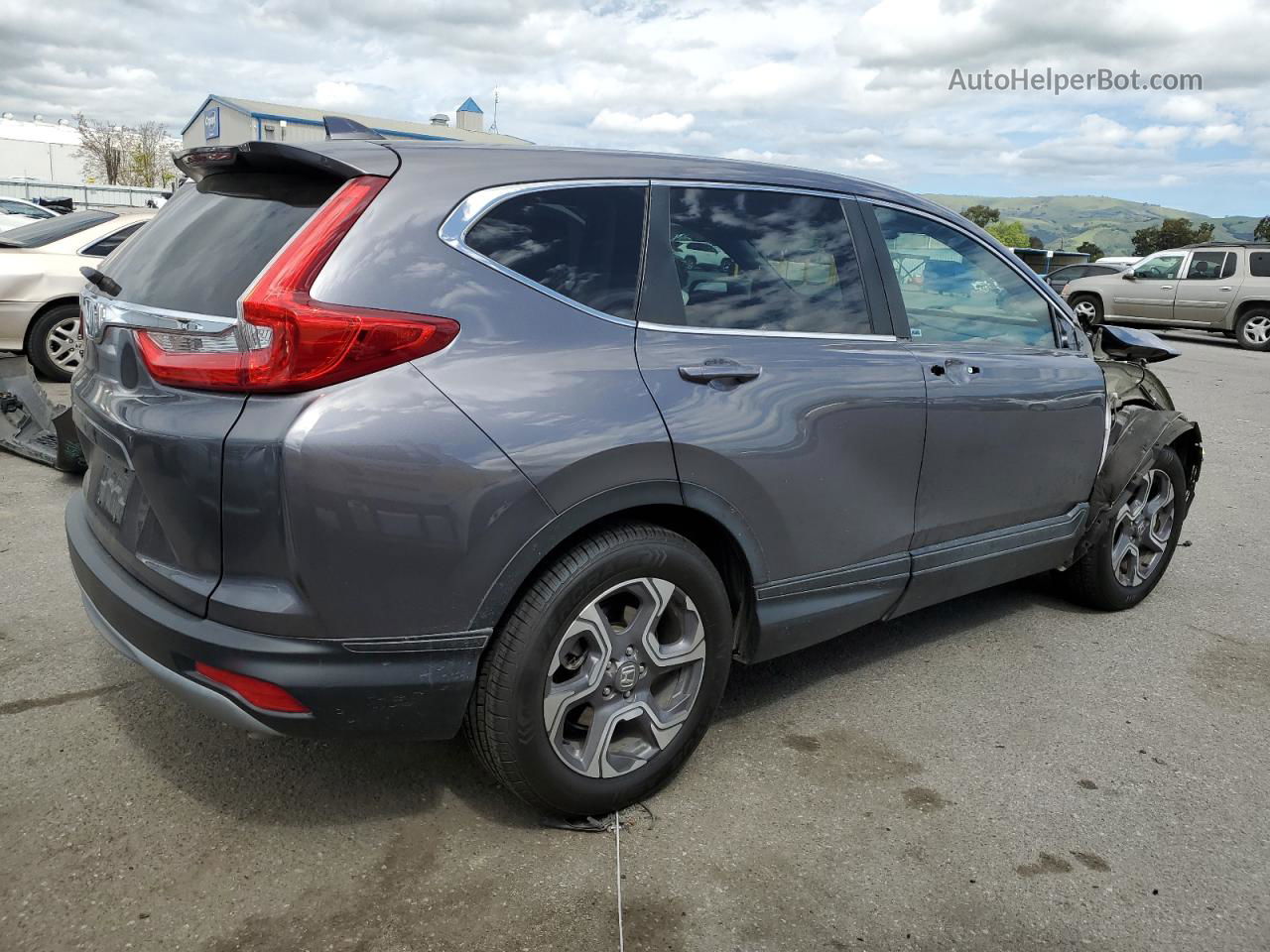 2018 Honda Cr-v Ex Gray vin: 7FARW1H58JE030530