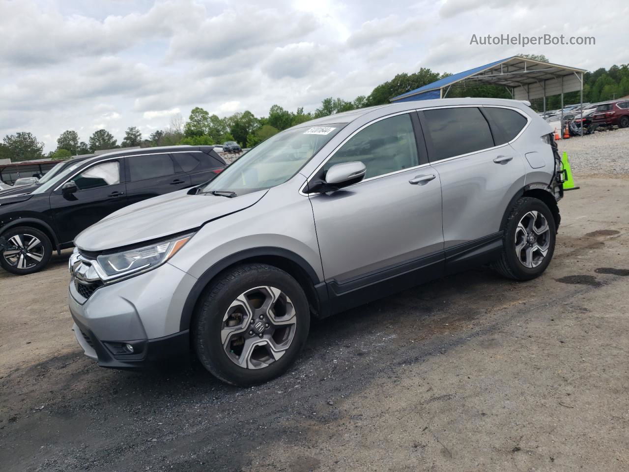 2017 Honda Cr-v Ex Silver vin: 7FARW1H59HE023693